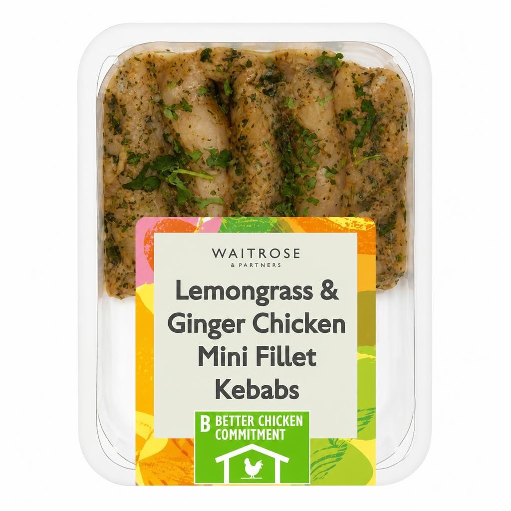 Waitrose BBQ Lemongrass and Ginger Chicken Mini Fillet Kebab