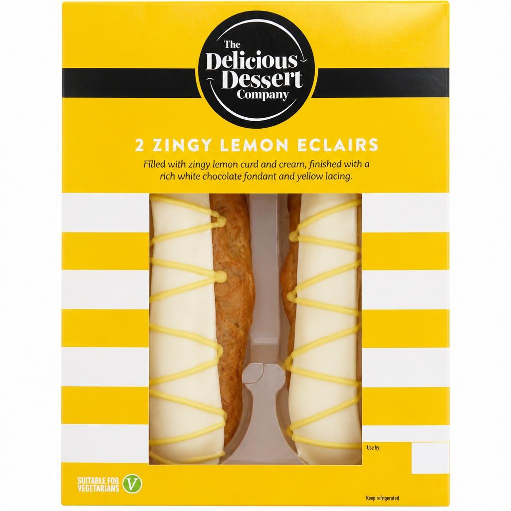 Delicious Dessert Company 2 Lemon Eclairs