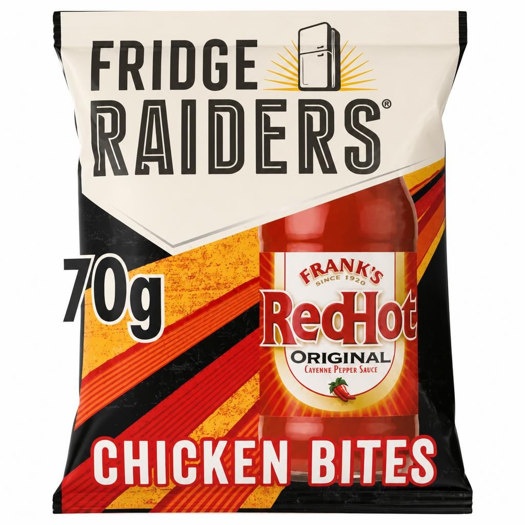 Fridge Raiders & Frank's Red Hot Original Chicken Snack Bites 70g