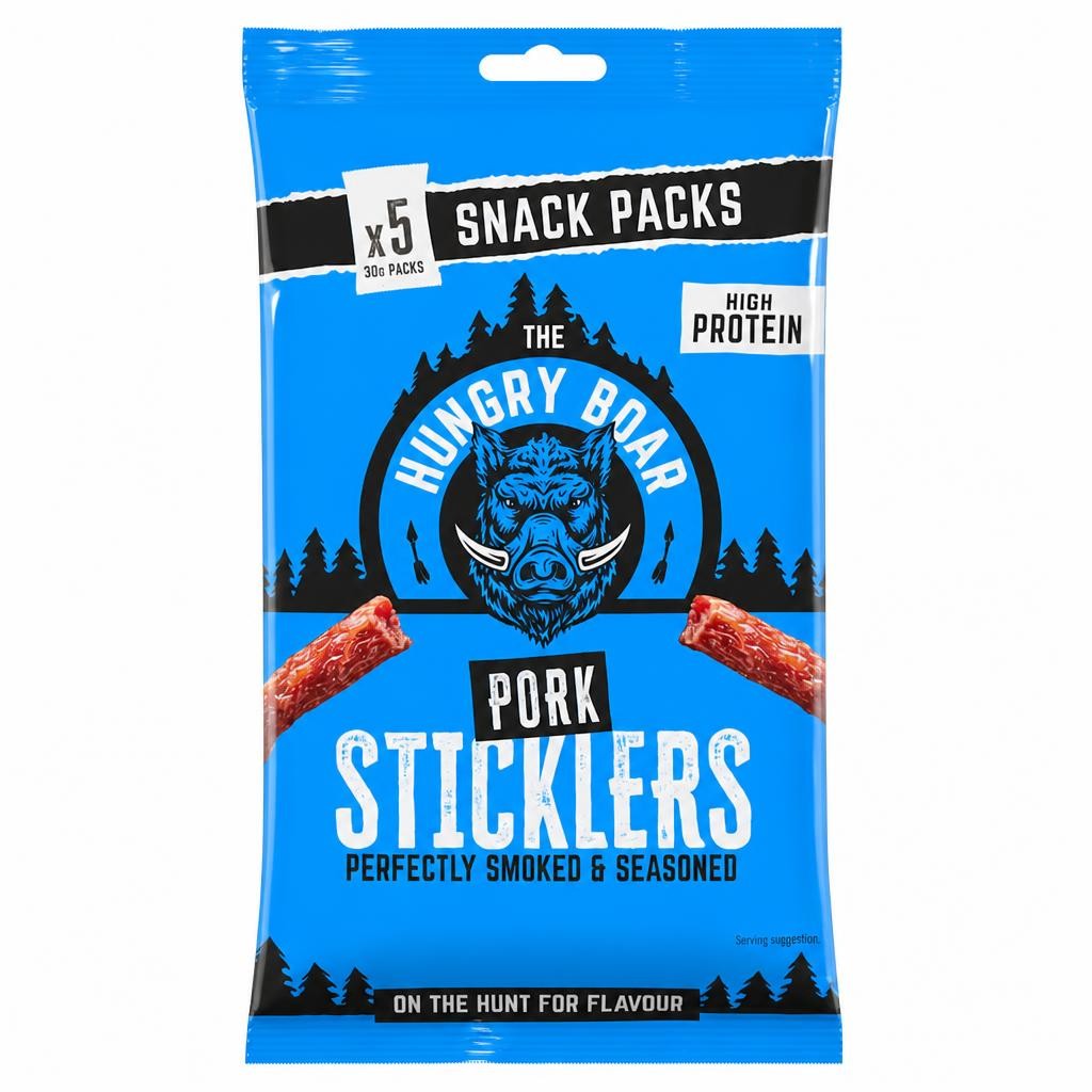 The Hungry Boar Pork Sticklers 5x30g