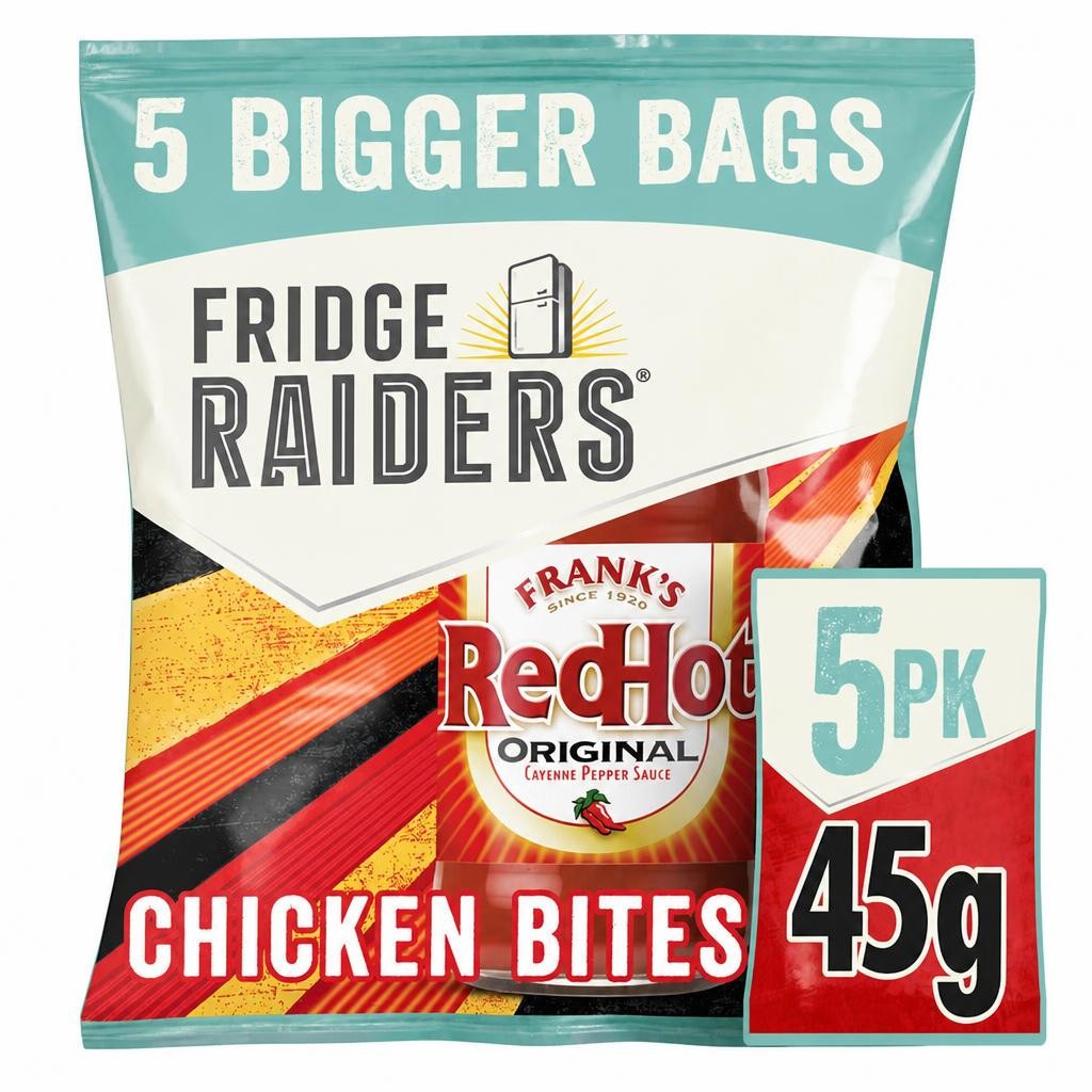 Fridge Raiders & Frank's Redhot Original 5x45g