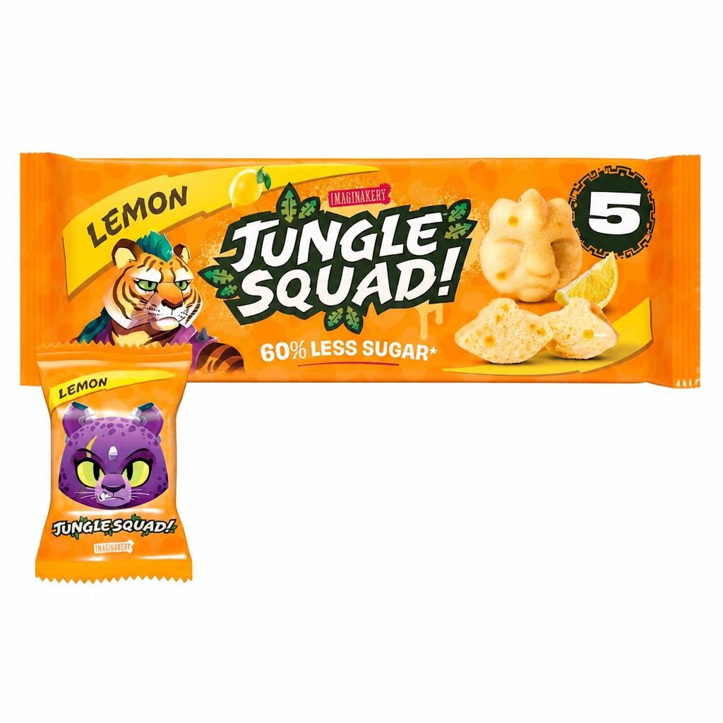Jungle Squad Lemon 5 lunch box cake bars