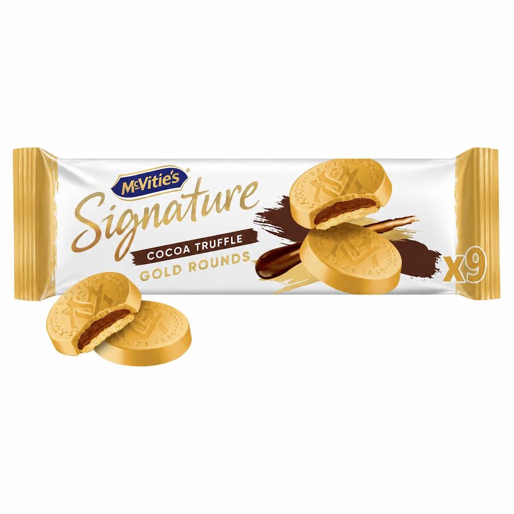 McVitie's Signature Cocoa Truffle Gold Rounds 109g