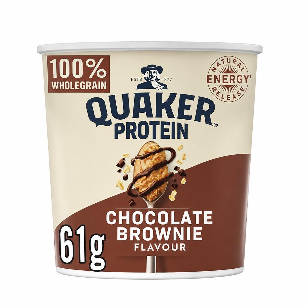 Quaker Oats High Protein Chocolate Brownie Porridge Pot 61g