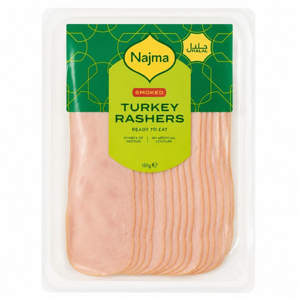 Najma Smoked Turkey Rashers 150g