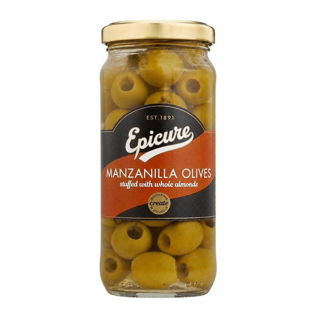 Epicure Manzanilla Olives Stuffed with Almonds (235g)