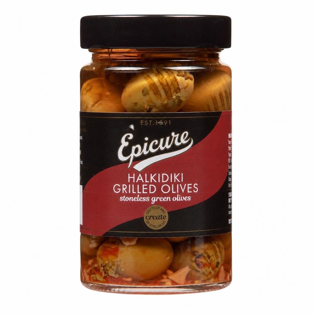 Epicure Grilled Stoneless Halkidiki Olives (290g)
