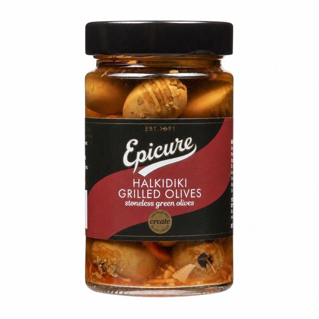 Epicure Grilled Stoneless Halkidiki Olives (290g)