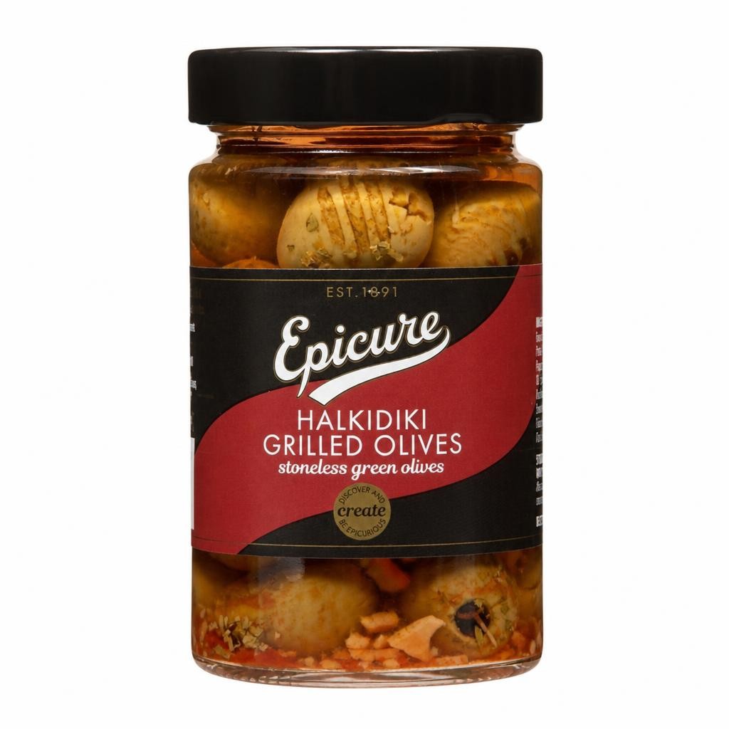 Epicure Grilled Stoneless Halkidiki Olives (290g)