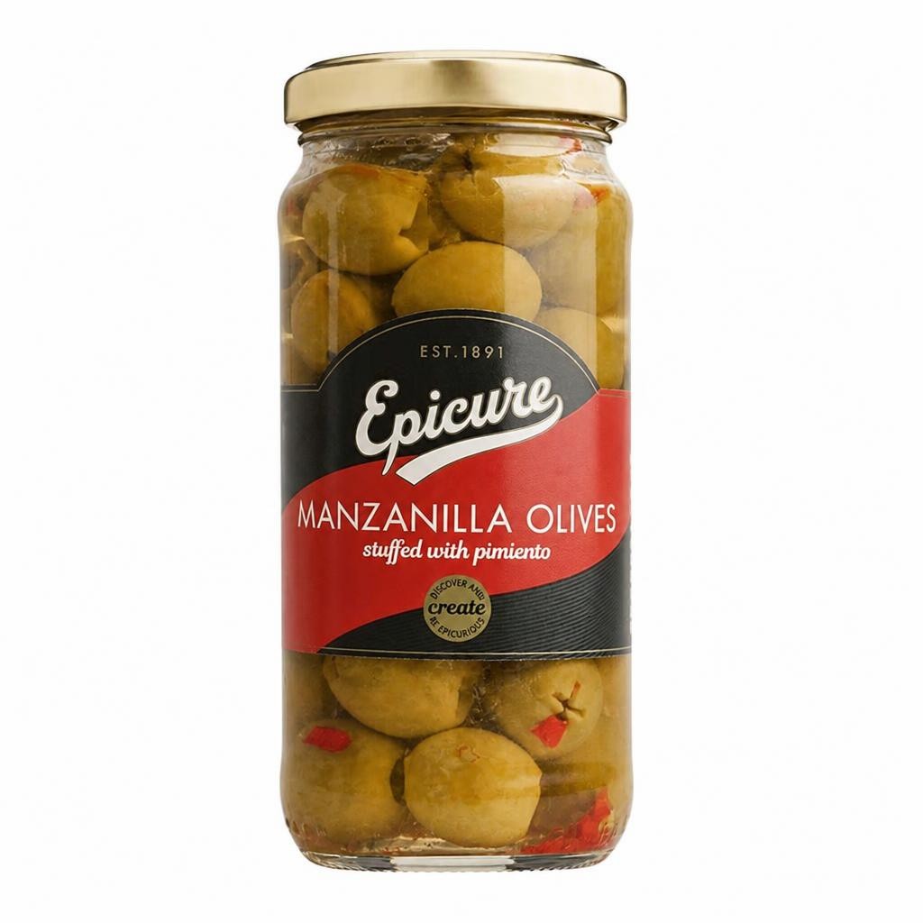 Epicure Manzanilla Olives Stuffed with Pimento (235g)