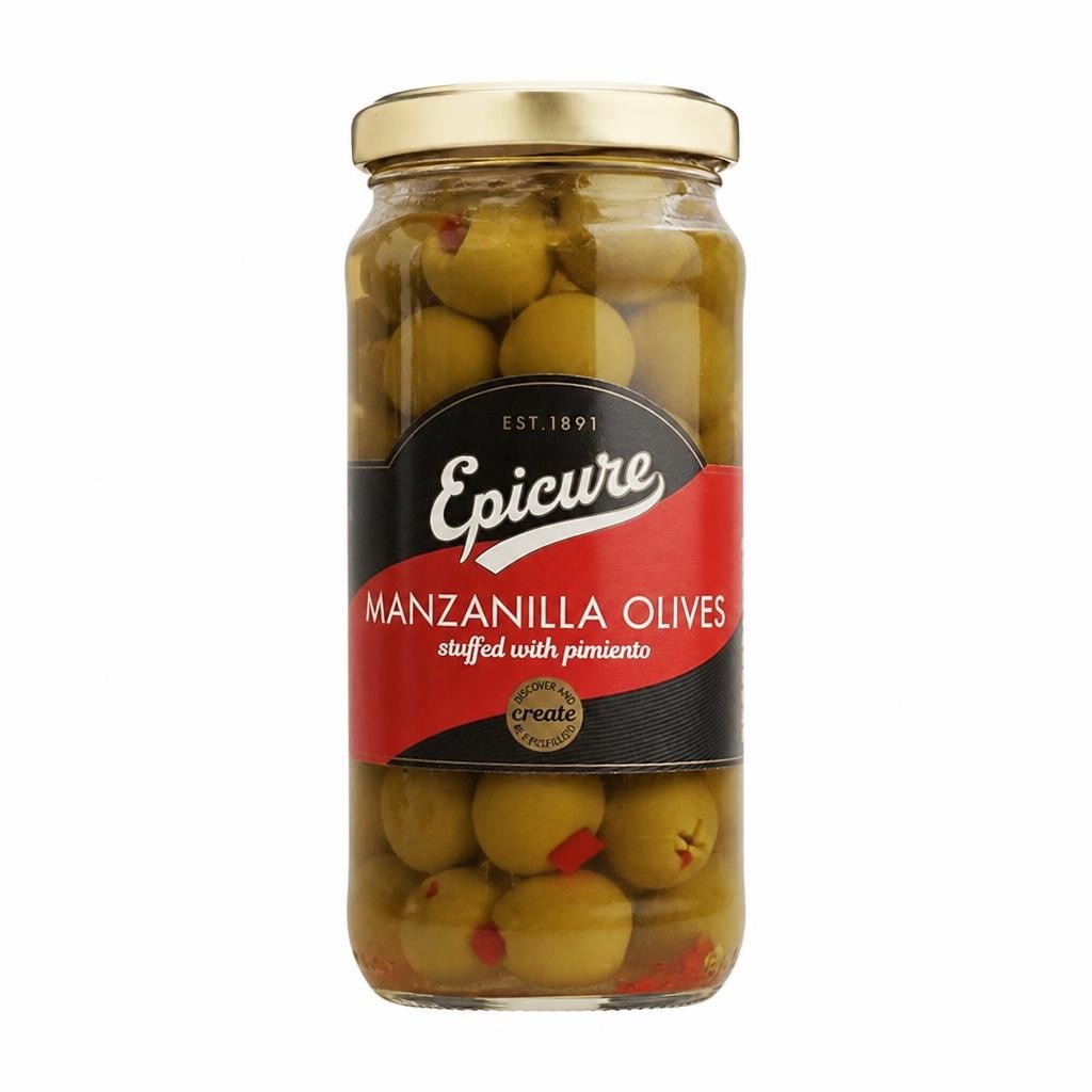 Epicure Manzanilla Olives Stuffed with Pimento (235g)