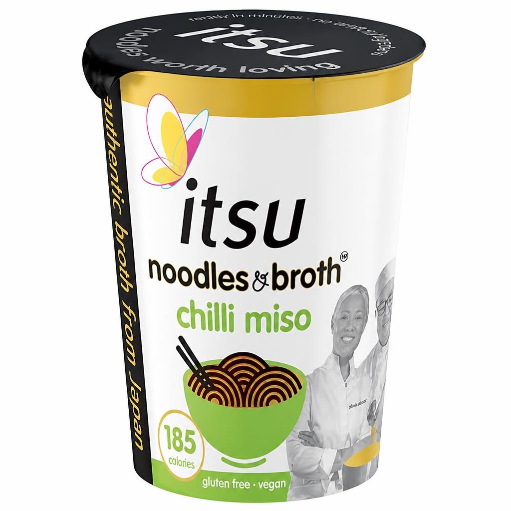 itsu Chilli Miso Instant Noodles & Broth Pot