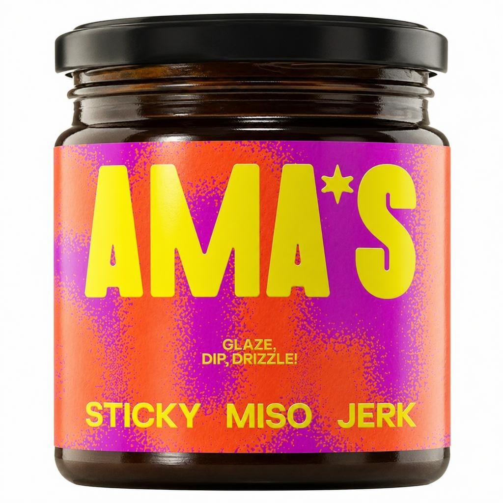 Ama's Sticky Miso Jerk Sauce 185g