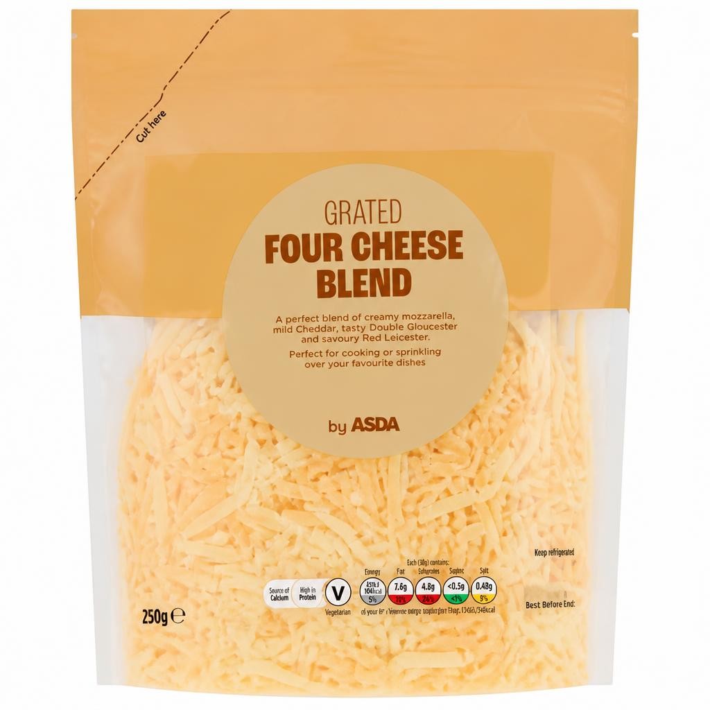 ASDA Grated Four Cheese Blend 250g