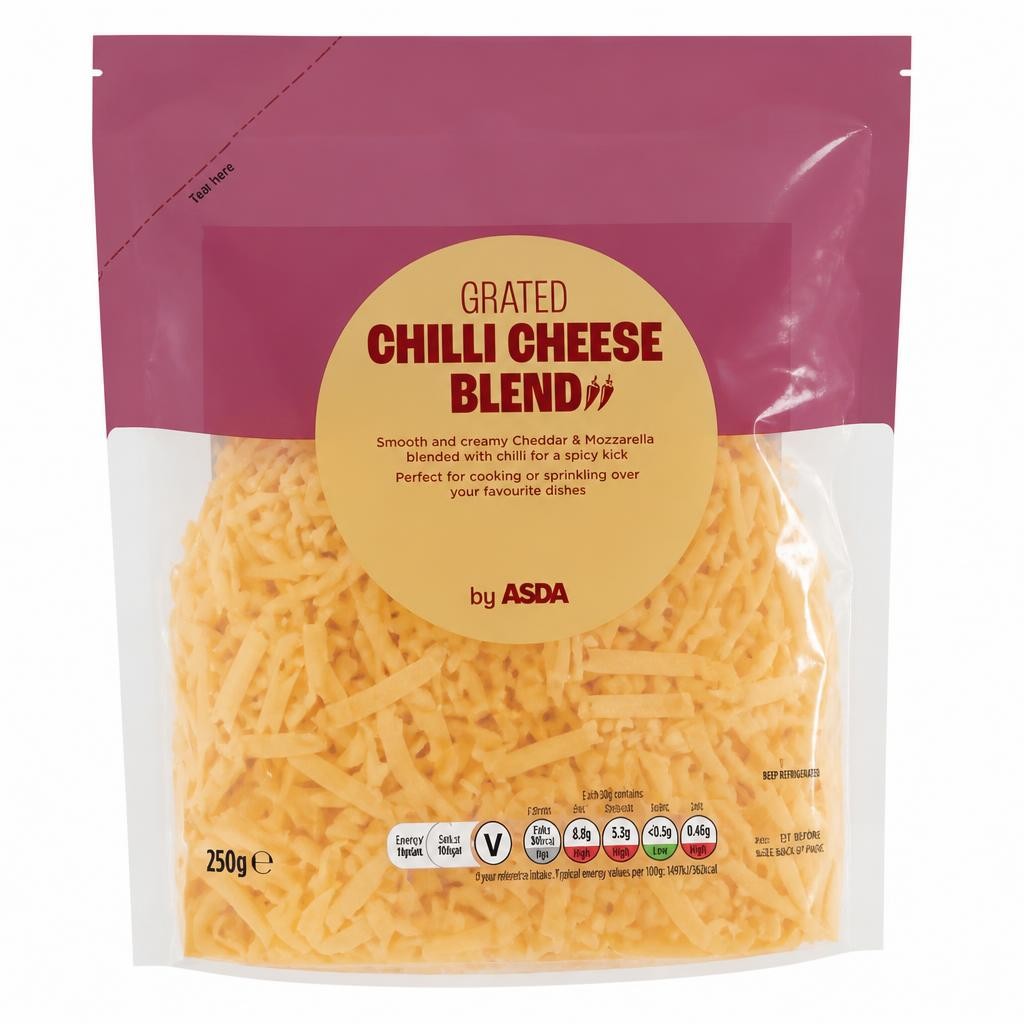 ASDA Grated Chilli Cheese Blend 250g