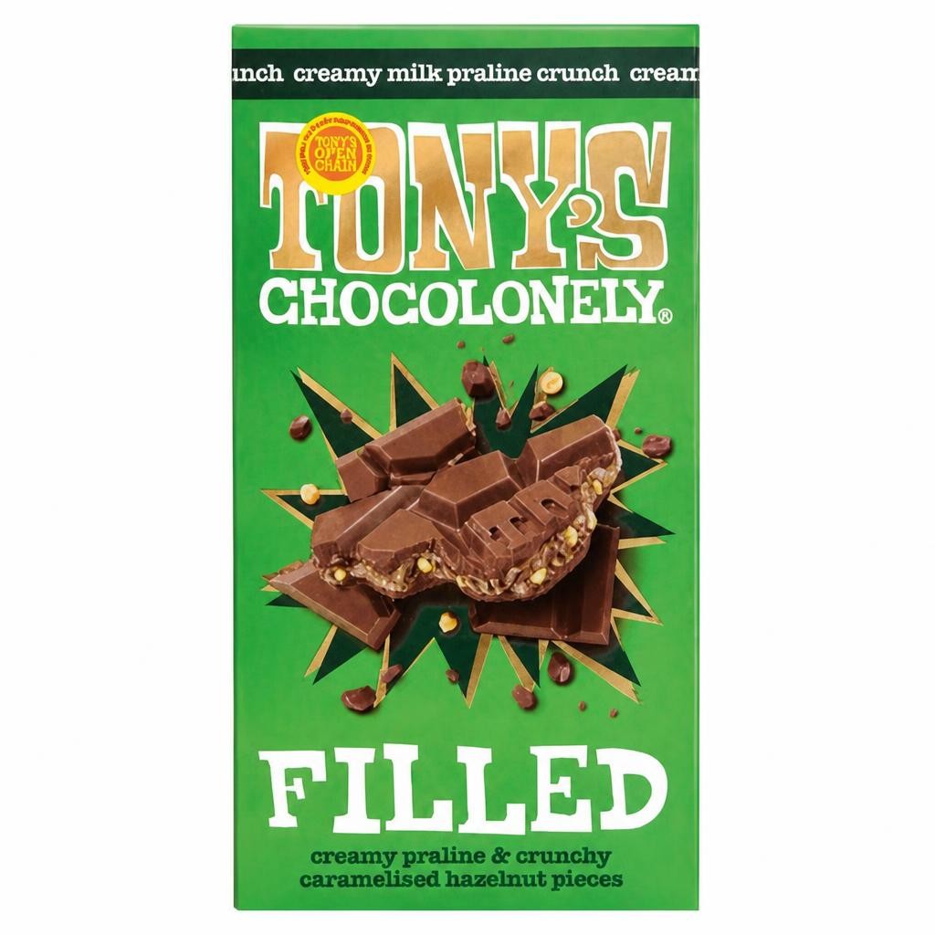 Tony's Chocolonely Filled Creamy Milk Praline Hazelnut