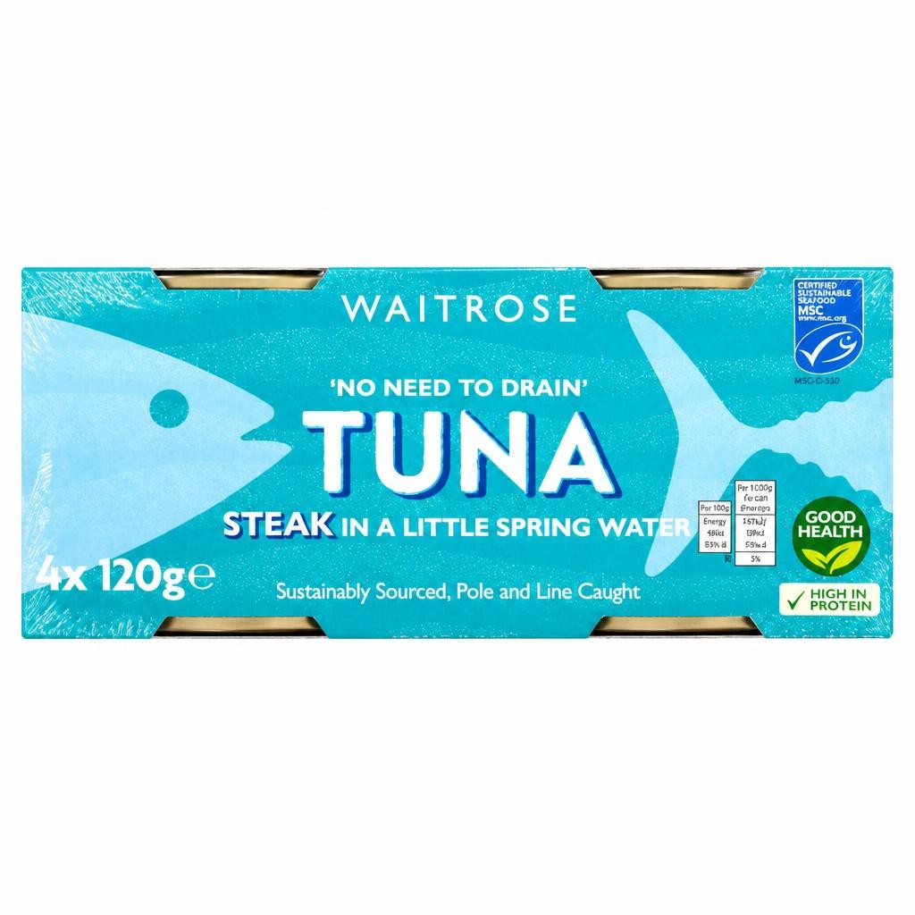 Waitrose Tuna Steak in Spring Water