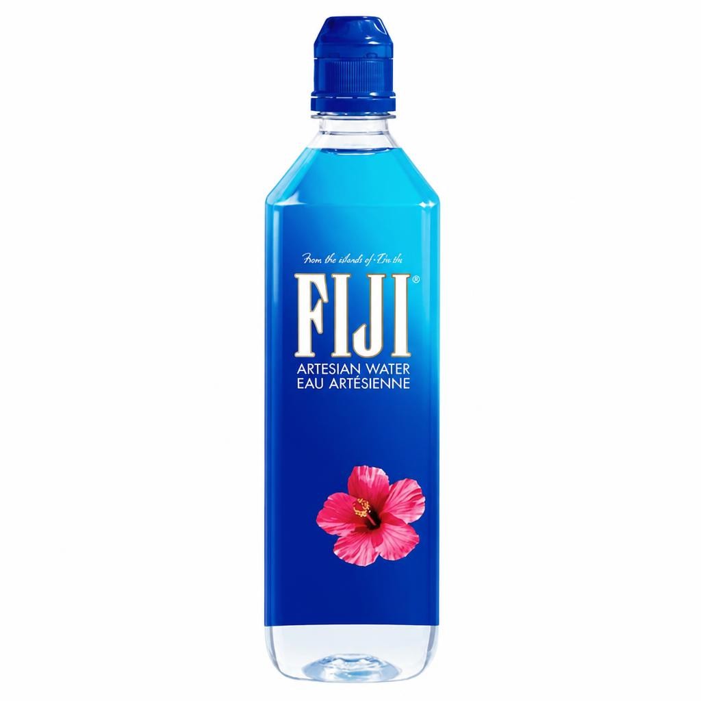Fiji Artesian Mineral Water 12x 700ml Sports Cap | Brown | 12