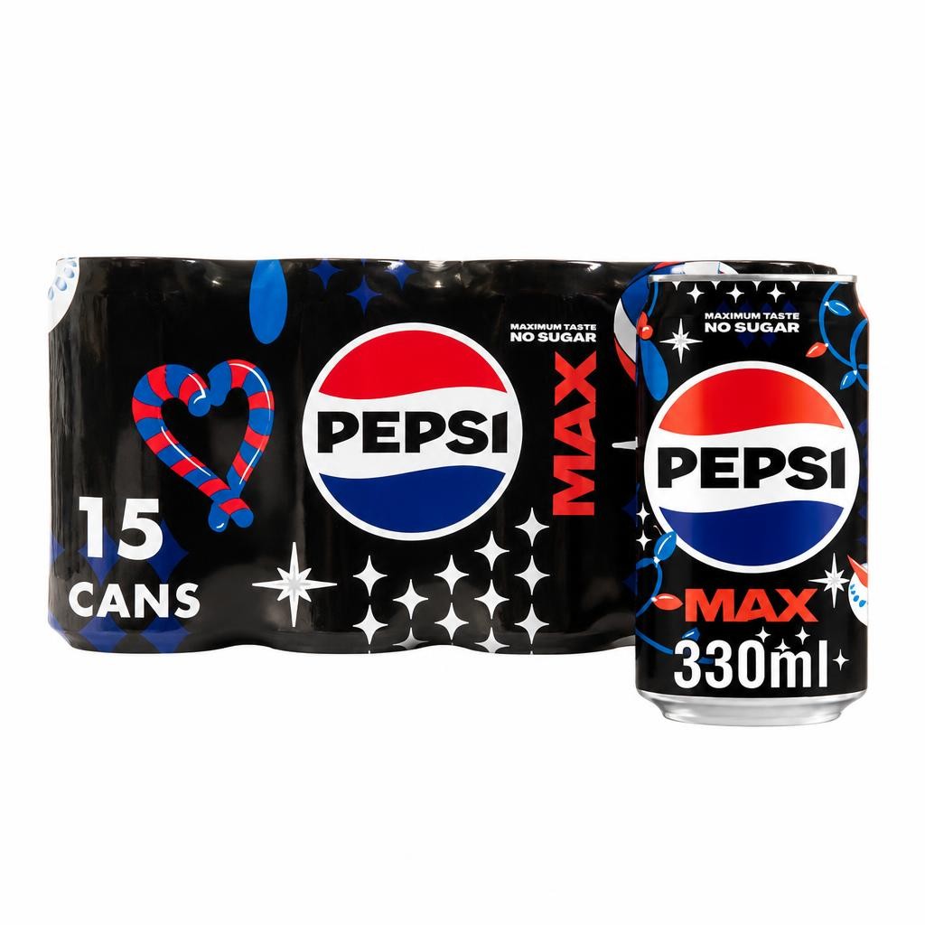 Pepsi Max 15 x 330ml No Sugar Cans