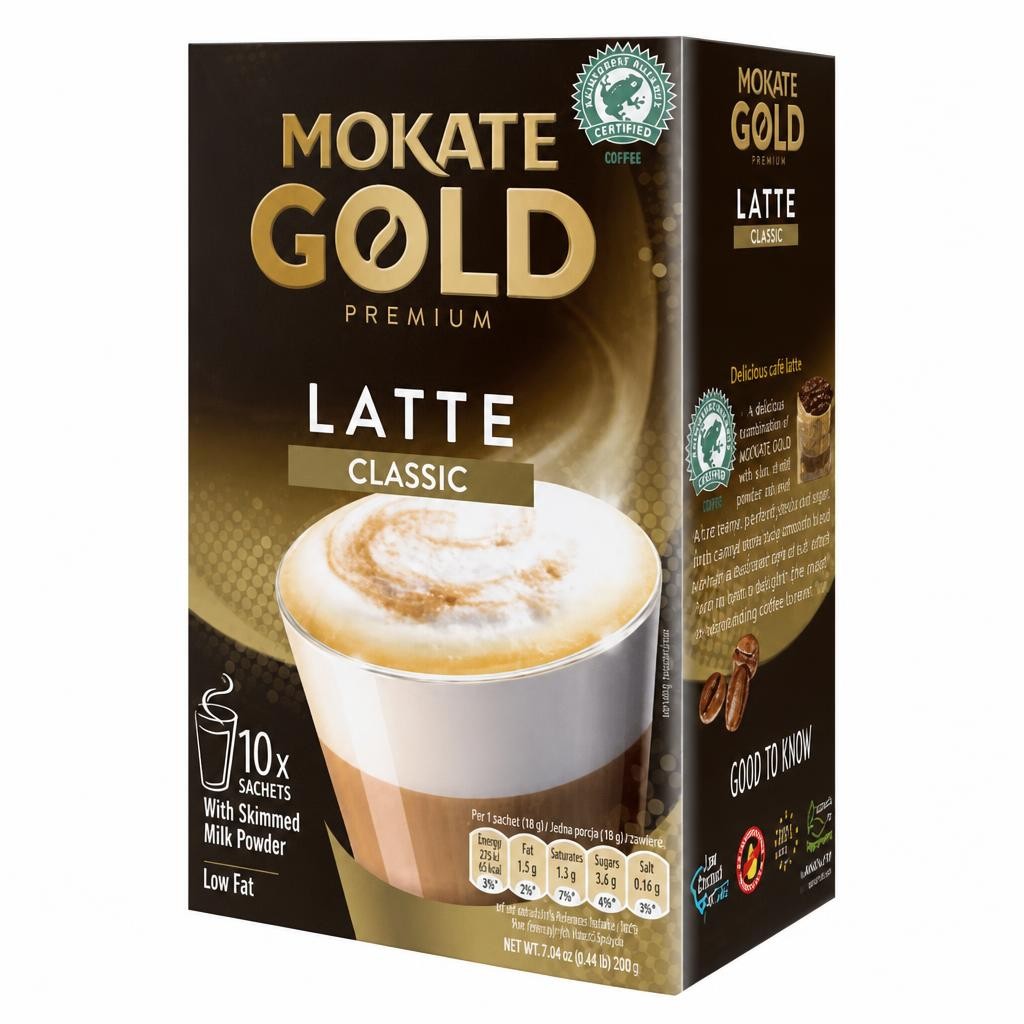 Mokate Gold Premium Latte 10 Pack 140g | Gold | 11 - Gold | Gold Premium Latte | 11