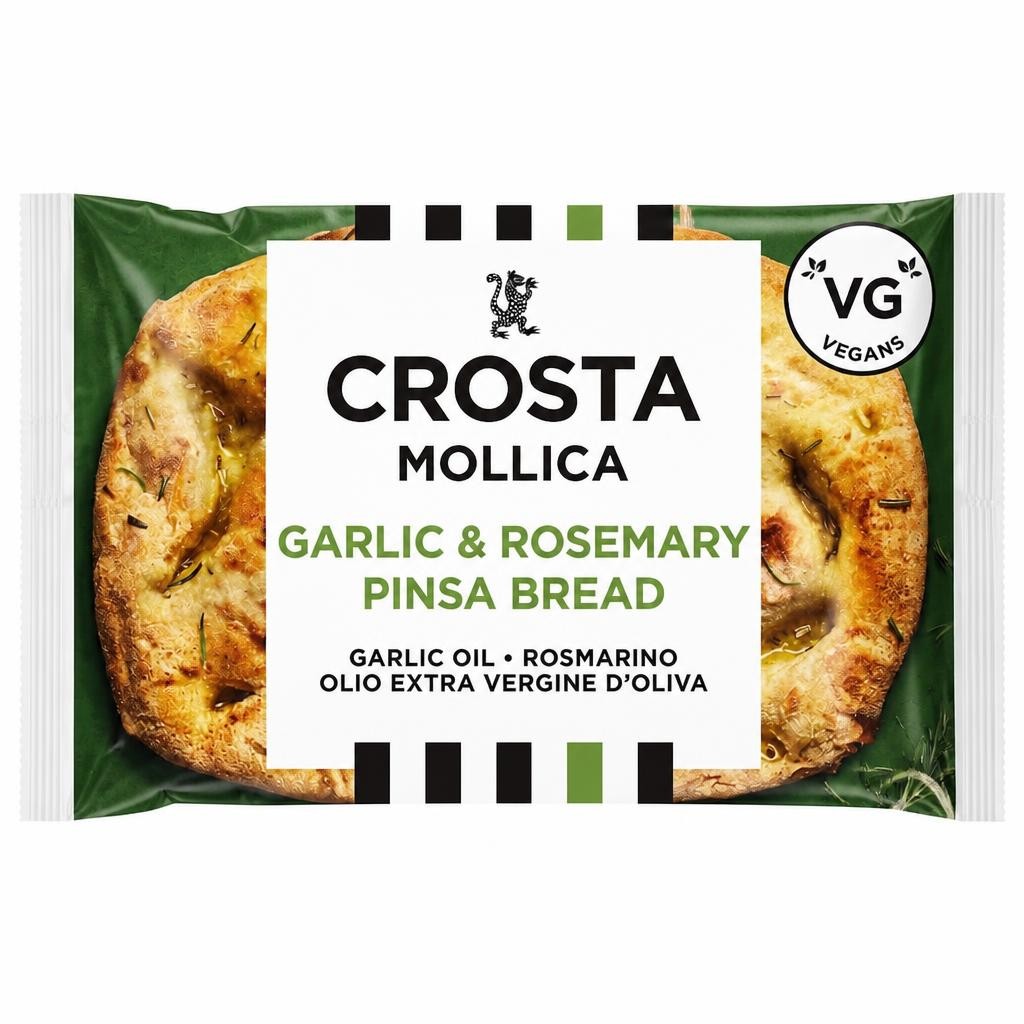 Crosta Mollica Garlic & Rosemary Pinsa Bread 243g