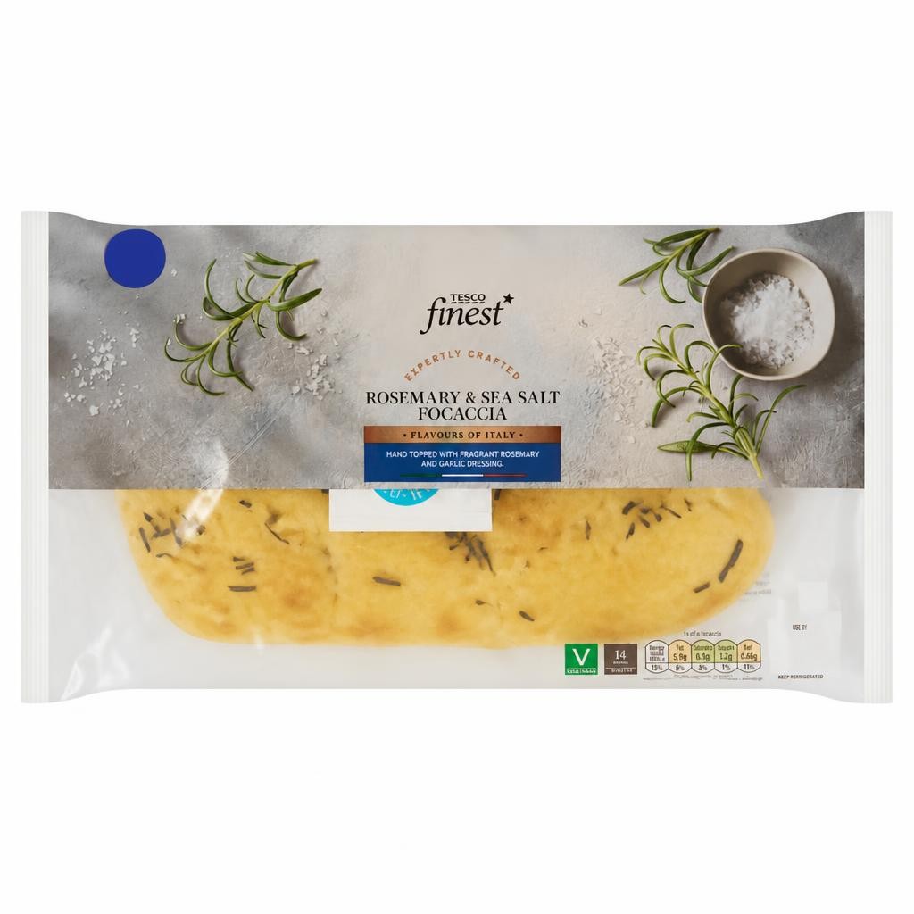 Tesco Finest Rosemary & Sea Salt Focaccia 280g