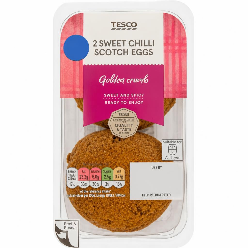 Tesco 2 Sweet Chilli Scotch Eggs 227g
