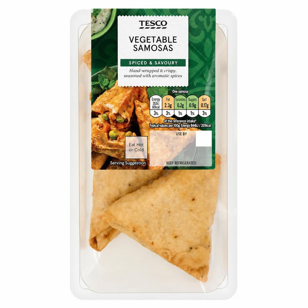 Tesco Vegetable Samosas 118g
