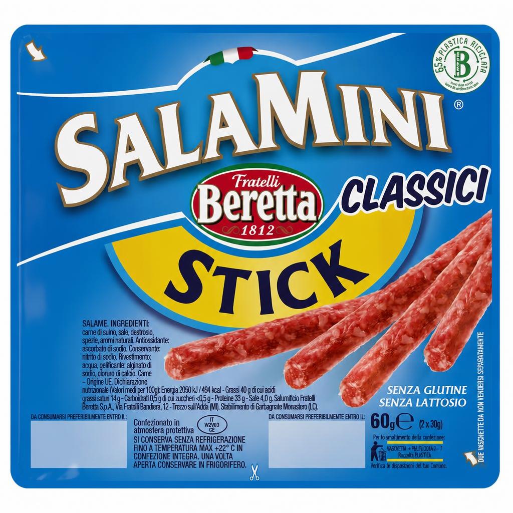 Beretta Salami Sticks 60G