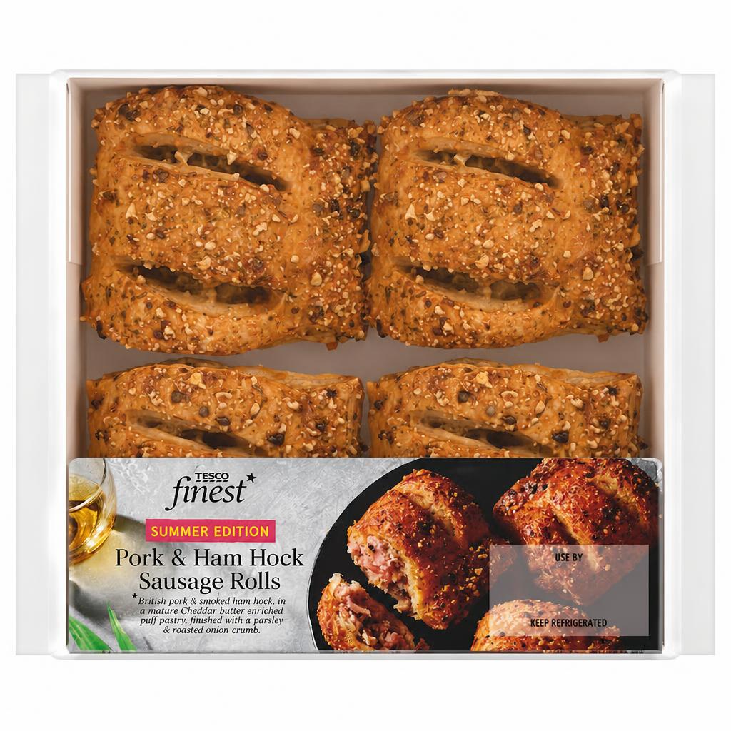 TESCO Finest Pork & Ham Hock Sausage Rolls 188g