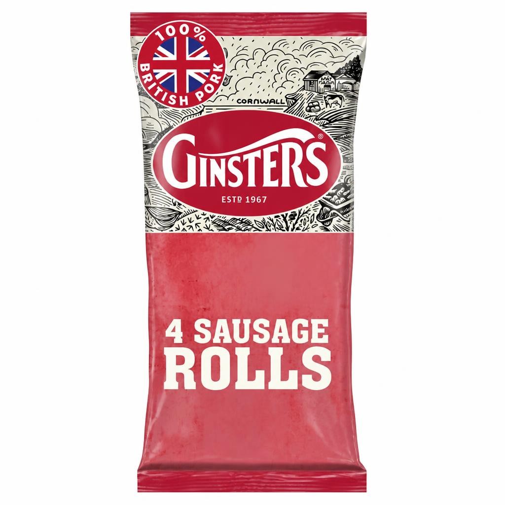 Ginsters 4 Sausage Rolls 220g