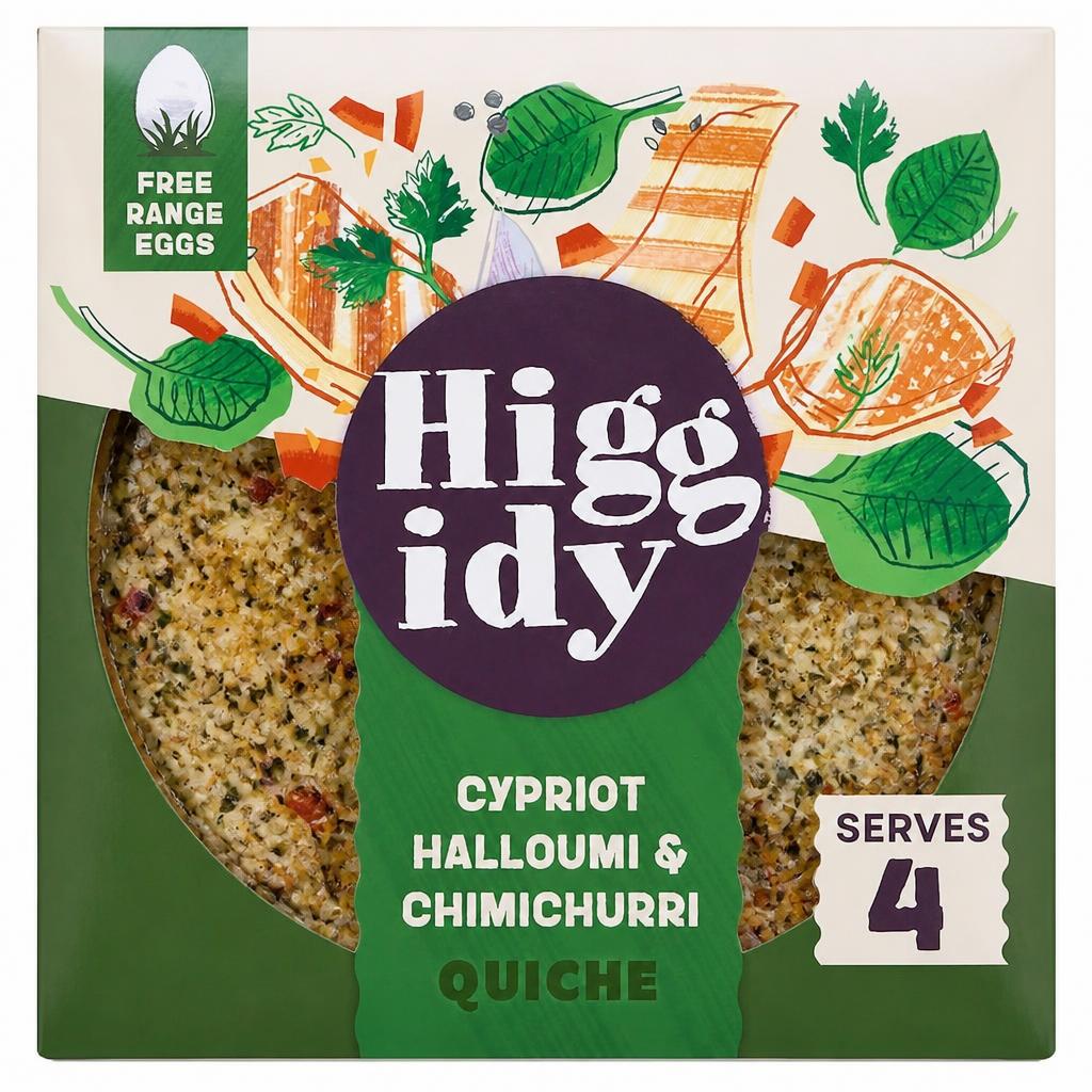 Higgidy Cypriot Halloumi & Chimichurri Quiche 400g