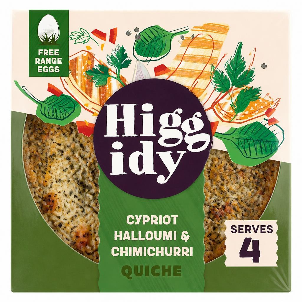 Higgidy Cypriot Halloumi & Chimichurri Quiche 400g