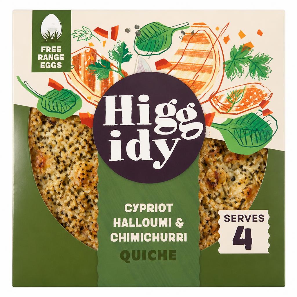 Higgidy Cypriot Halloumi & Chimichurri Quiche 400g