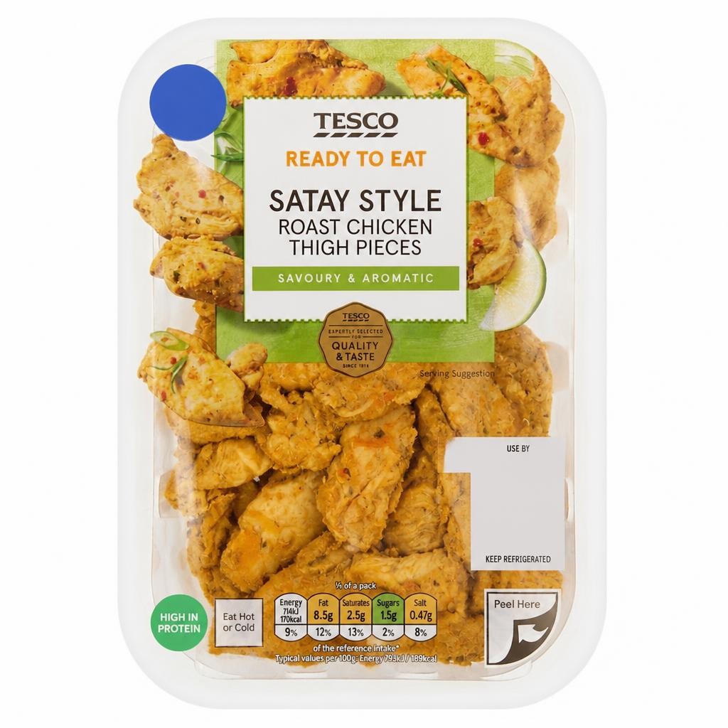 Tesco Satay Style Roast Chicken Thigh Pieces 180g