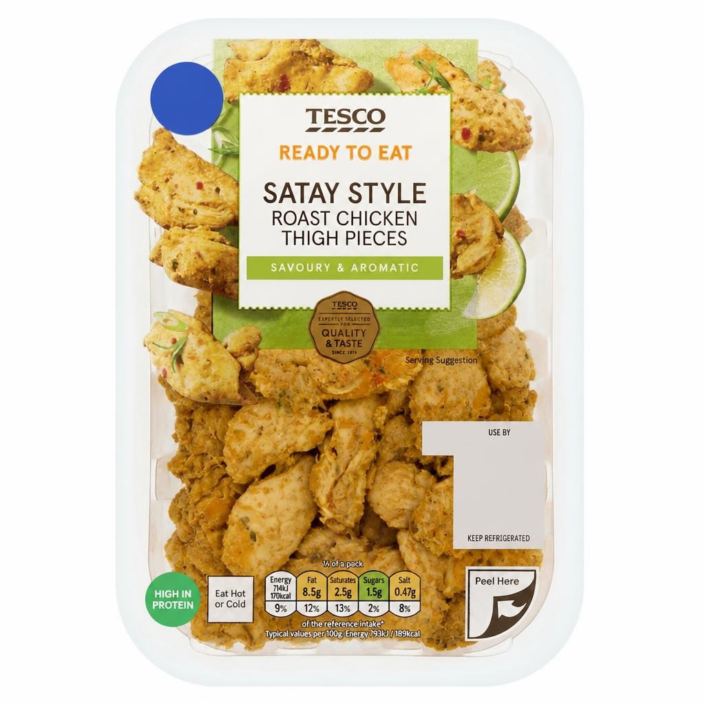 Tesco Satay Style Roast Chicken Thigh Pieces 180g