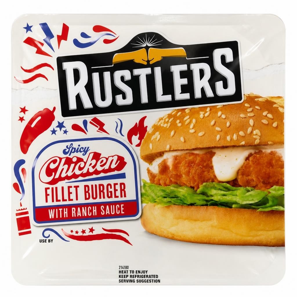 Rustlers Spicy Chicken Fillet Burger 159g
