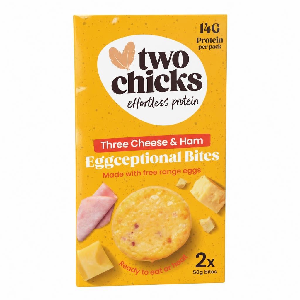 Two Chicks Three Cheese & Ham Eggceptional Egg Bites 2x50g
