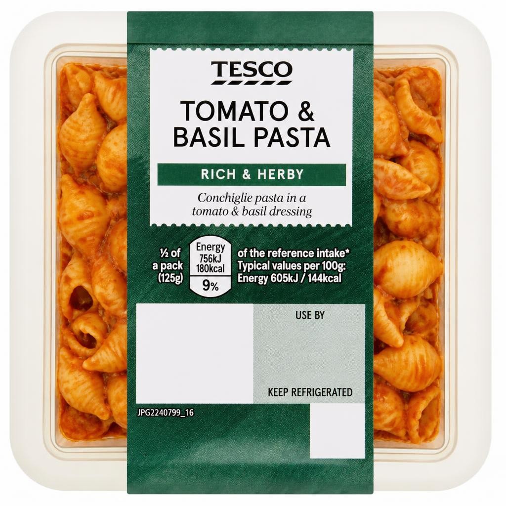 Tesco Tomato & Basil Pasta 250g