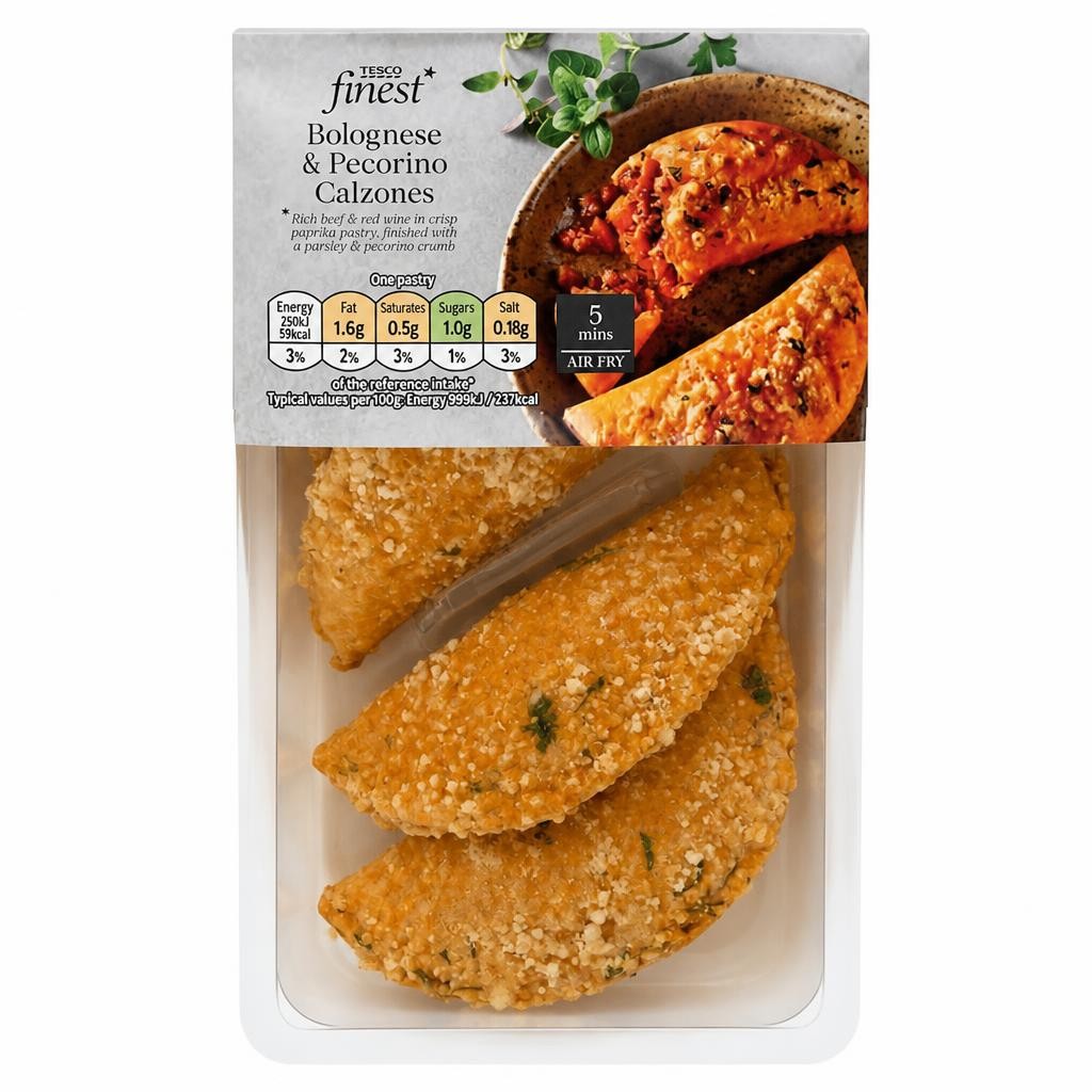 Tesco Finest Bolognese & Pecorino Calzones 98g