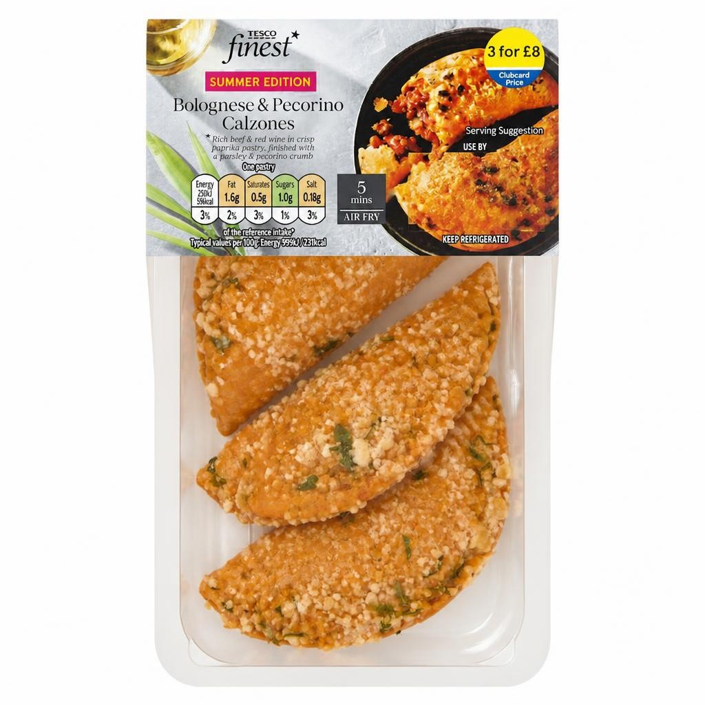 Tesco Finest Bolognese & Pecorino Calzones 98g