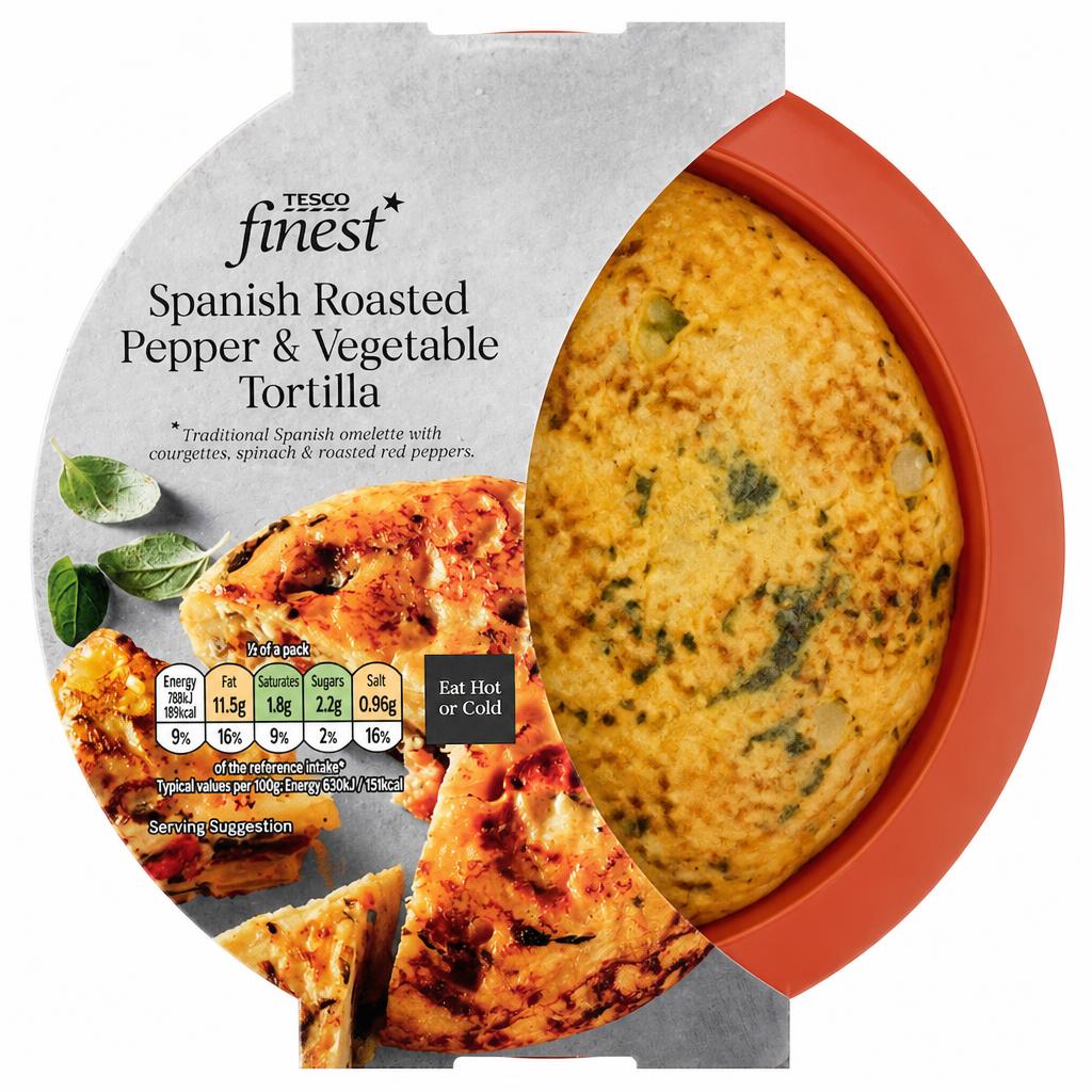 Tesco Finest Spanish Roasted Red Pepper & Vegetable Tortilla 250g
