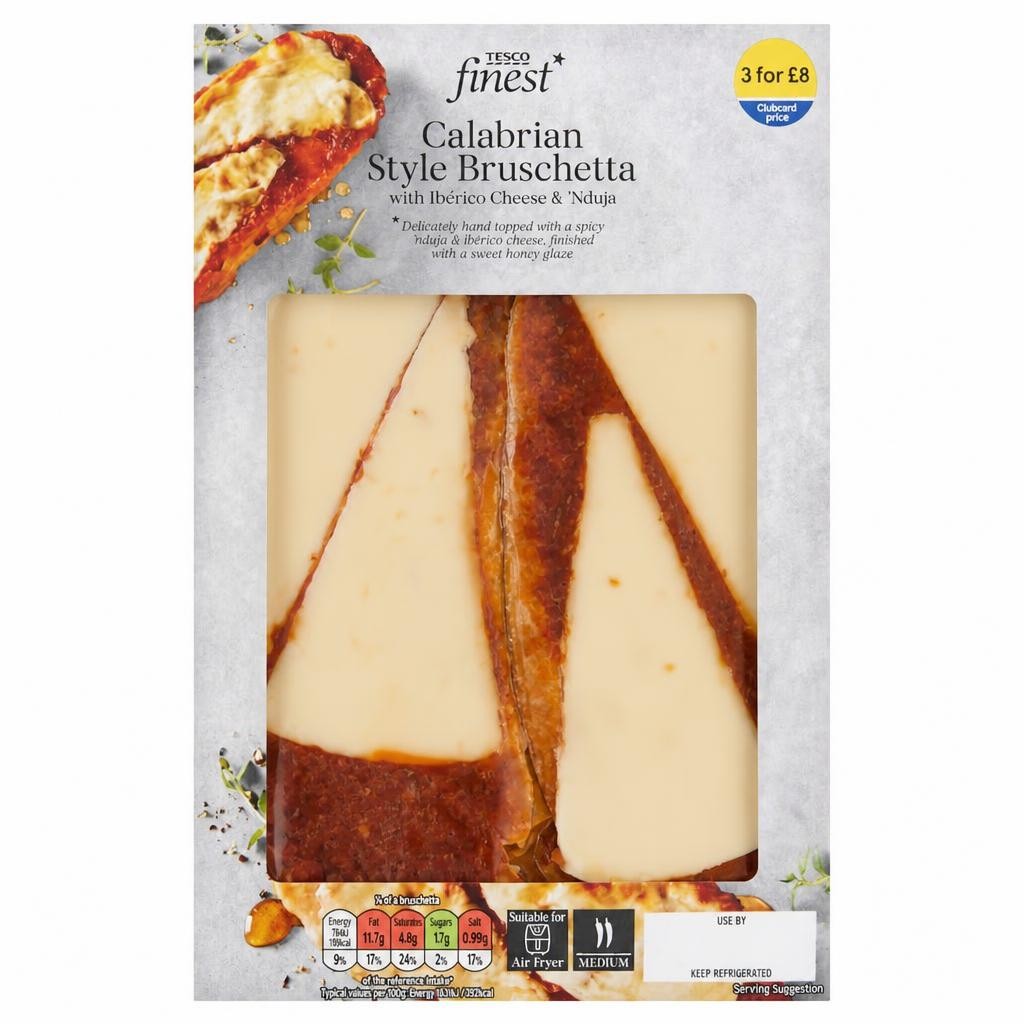Tesco Finest Calabrian Bruschetta with Iberico Cheese & Nduja 180g