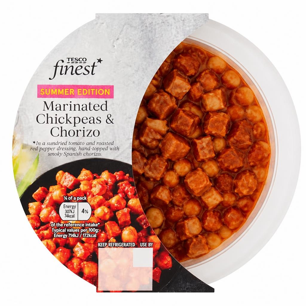 Tesco Finest Marinated Chickpeas & Chorizo 170g