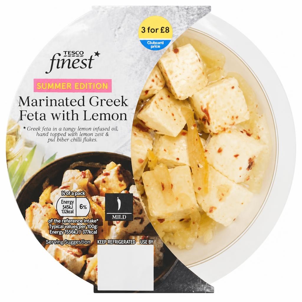 Tesco Finest Marinated Greek Feta with Lemon 140g