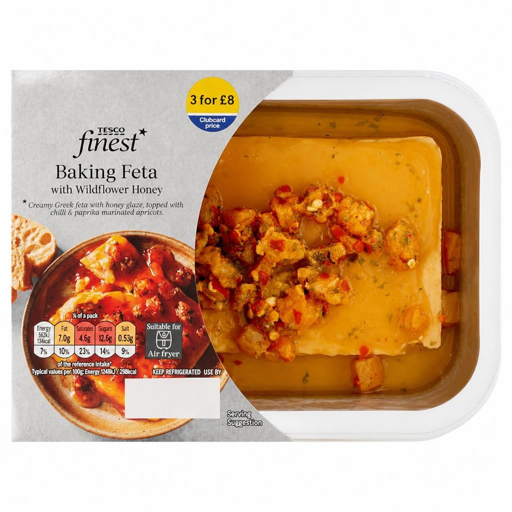 Tesco Finest Baking Feta with Wildflower Honey 179g