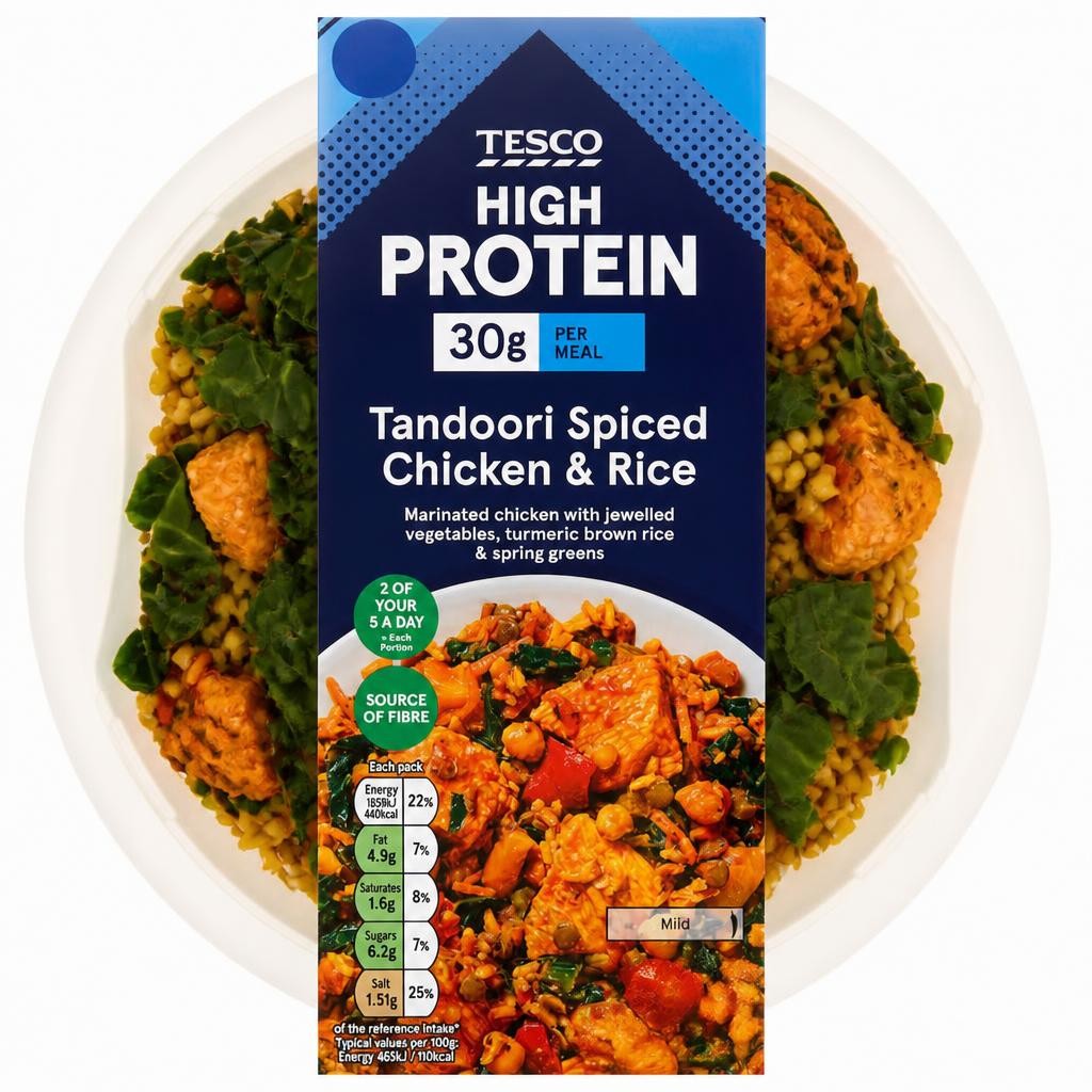 Tesco High Protein Tandoori Chicken & Rice 400g