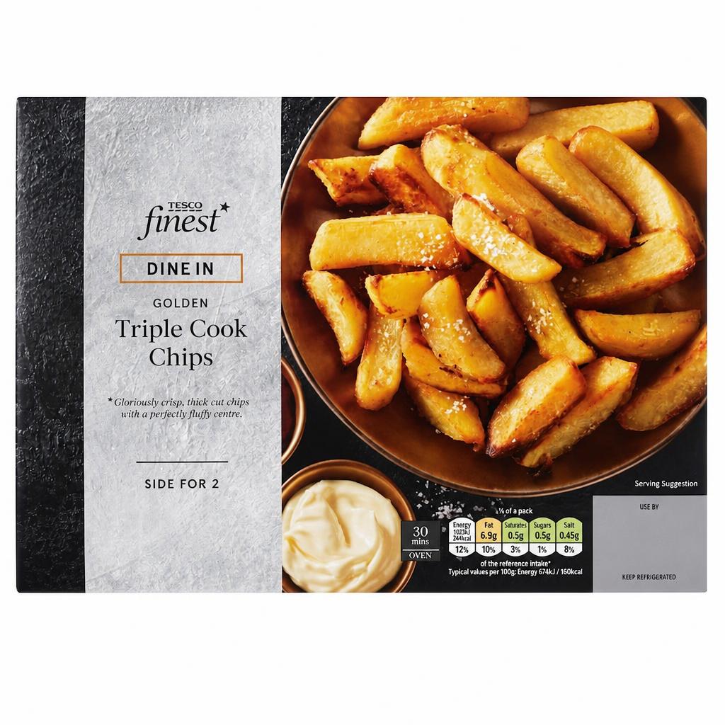 Tesco Finest Dine In Triple Cook Chips 400g