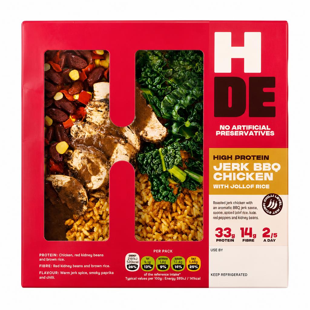Hide Jerk BBQ Chicken with Jollof Rice 380g