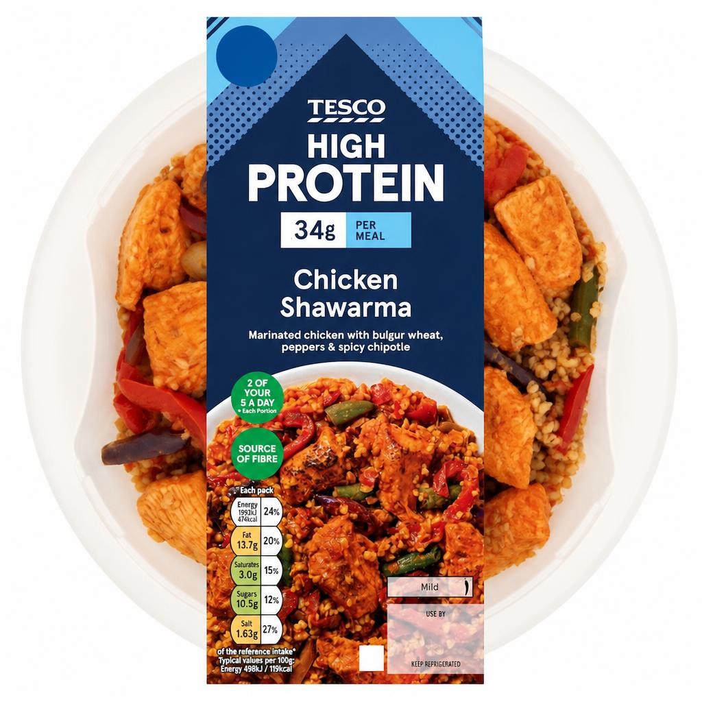 Tesco High Protein Chicken Shawarma 400g